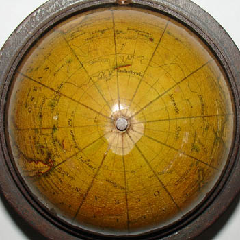 Newton and Son pocket globe detail