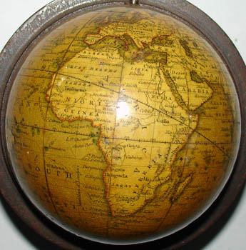 Newton and Son pocket globe detail