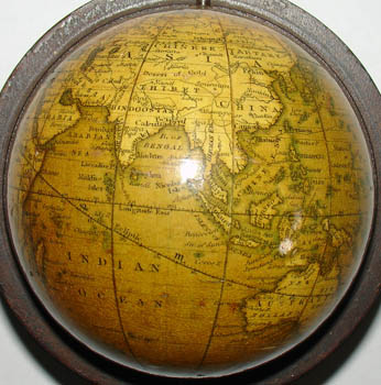 Newton and Son pocket globe detail