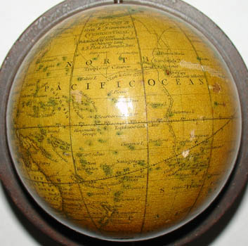 Newton and Son pocket globe detail