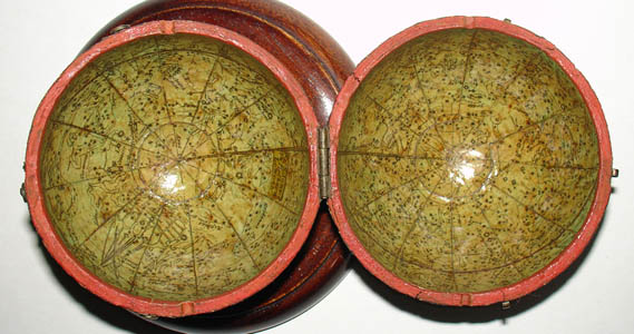 W. & S. Jones pocket globe detail