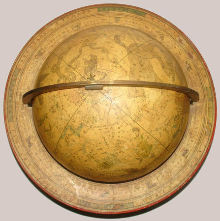 Loring terrestrial table globe top