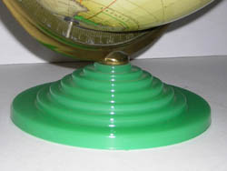 Rand McNally Art Deco Globe with Green Glass Base