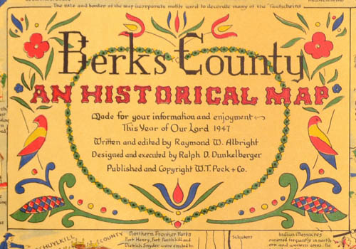 Pictorial Map, Berks County: An Historical Map