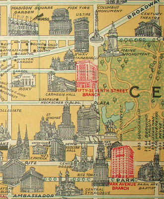 Pictorial Map, New York City