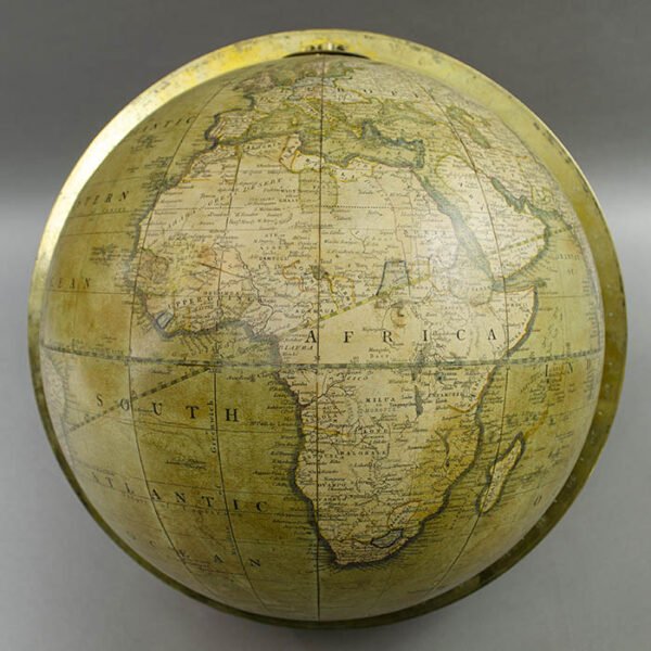G.F. Cruchley 12-Inch Terrestrial Floor Globe, detail