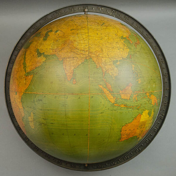 W. & A.K. Johnston/ Kittinger 18-Inch Terrestrial Floor Globe, detail