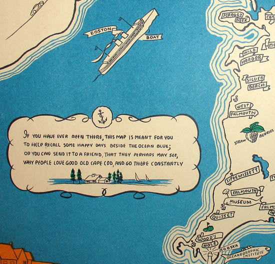 Pictorial Map, Cape Cod