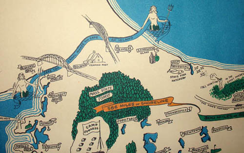 Pictorial Map, Cape Cod