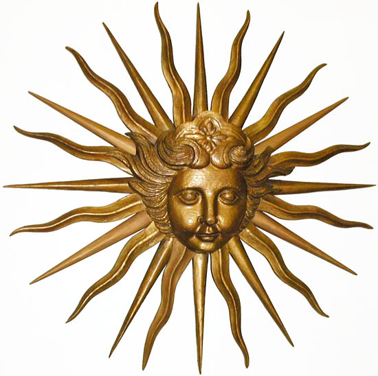 Relief Plaque, Louis XIV Sun Face