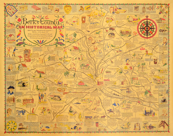 Pictorial Map, Berks County: An Historical Map