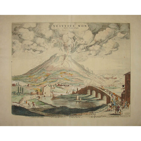 Vesuvius Mons: à deux Lieuës de Naples, Plate 9