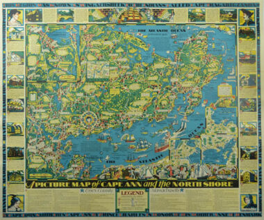 Pictorial Map, Cape Ann and the North Shore