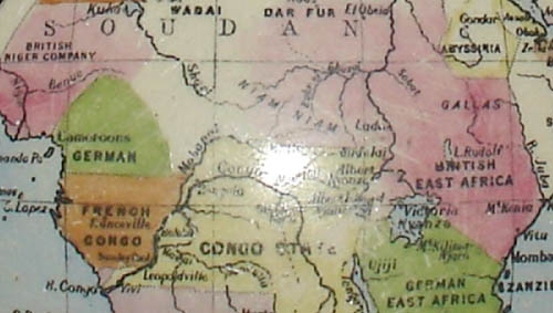 Map Paperweight, Central Africa