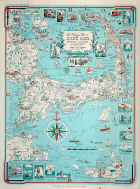 Pictorial Map, Cape Cod