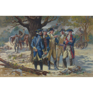 George Washington and His Generals Confer in Manhattan [Eventual Site of 43rd and Broadway]