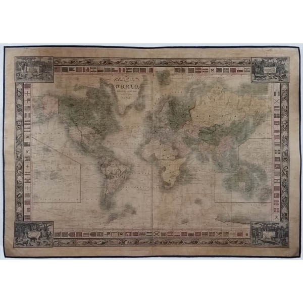 Phelps & Ensign Map of The World, On Mercators Projection
