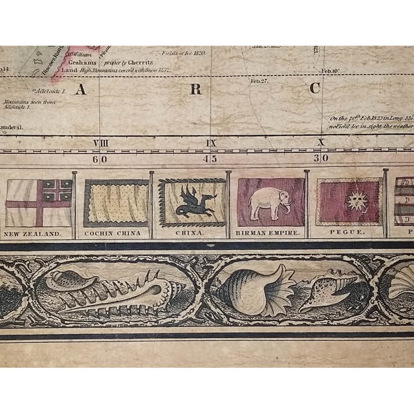 Detail of map border.