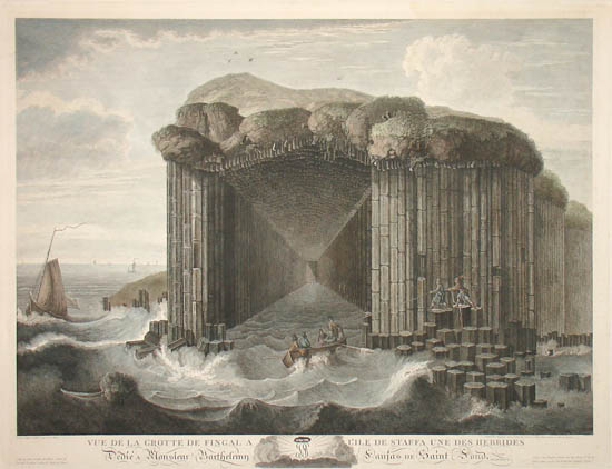View of Fingal's Cave at the Isle of Staffa