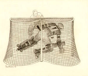 Drawing of a Hockey Goalkeeper