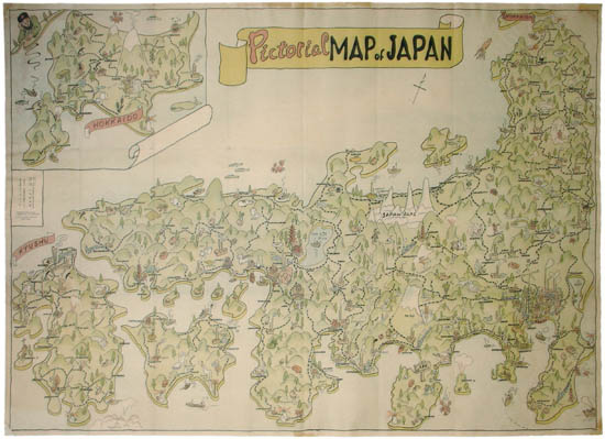 Japanese World Map Japanpictorial 