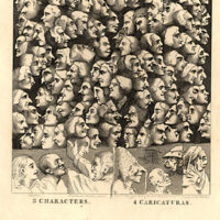 Caricatures by Charruci, Engraving
