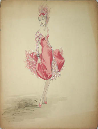 Katie Kuhn Fashion Design: Pink Evening Dress