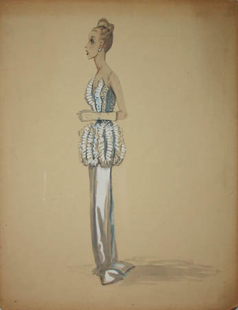 Katie Kuhn Costume Design: Fashion Design Strapless Evening Gown