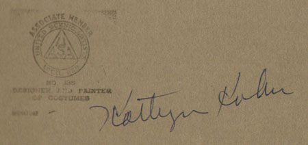 Katie Kuhn Costume Design: Kathryn Kuhn signature