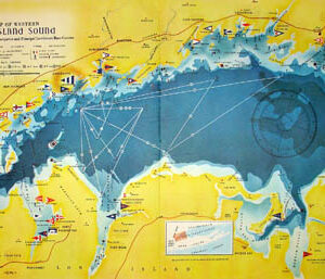 Map, Western Long Island Sound, Yachting Club
