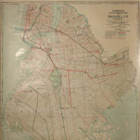 Wall Map, Hammond’s Handy Reference Map of Brooklyn