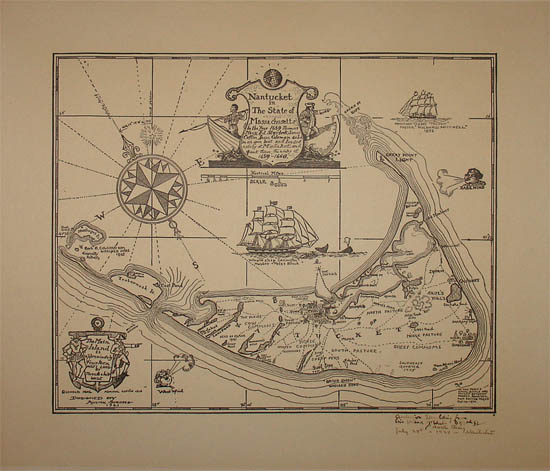 Pictorial Map, Nantucket in the State of Massachusetts