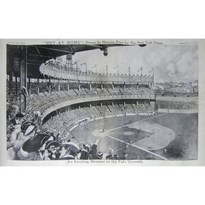 Baseball Game at Polo Grounds, New York City