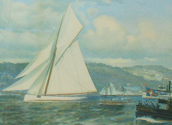 The Start: America's Cup Race off Staten Island, 1886
