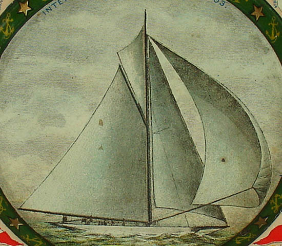Tray, Commemorative, Reliance: International Yacht Races 1903