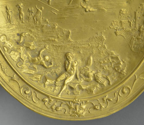 Book of Revelation Repousée Brass Plaque