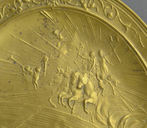 Book of Revelation Repousée Brass Plaque