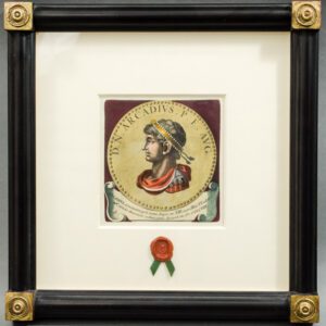 Roman Emperor Medallion Portrait, Arcadius