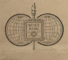 Moses King insignia in lower right margin.