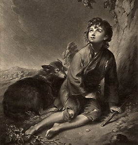 Print of Shepherd Boy