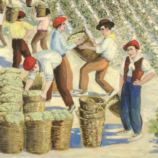 Vineyard Harvesters, detail