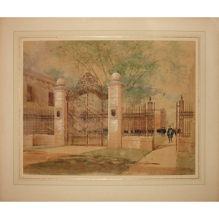 Hughson Hawley, Old Campus Gate, Yale University, 1895