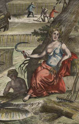 Detail of Ceres, Roman Goddess of Agriculture