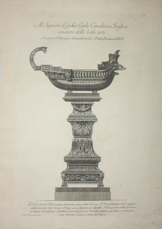 Marble Trireme Supported by an Ornamental Pedestal