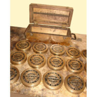Victorian Boxed Set of Bronze Scale Weights