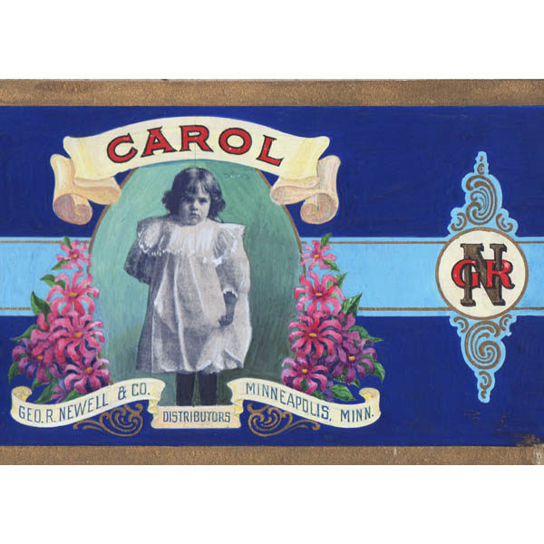 Detail of Carol Brand Bartlett Pears label design