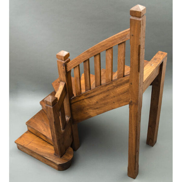 Rectilinear Mission Oak Staircase