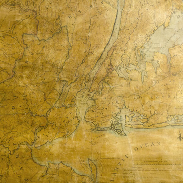 Map of the Country Thirty Miles Round the City of New York, detail