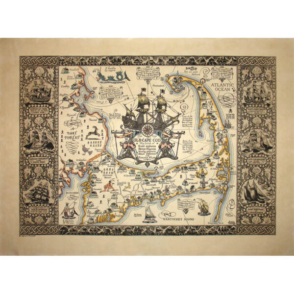 Coulton Waugh, The Map of Old Cape Cod – The land of Bold Explorers, Heroic Pilgrims, Hardy Seamen, Great Fisheries, and Famous Ships