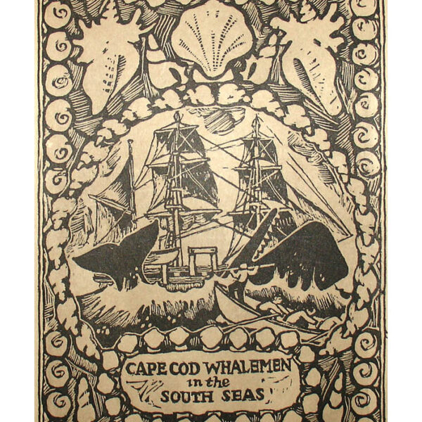 Coulton Waugh, The Map of Old Cape Cod – The land of Bold Explorers, Heroic Pilgrims, Hardy Seamen, Great Fisheries, and Famous Ships, detail
